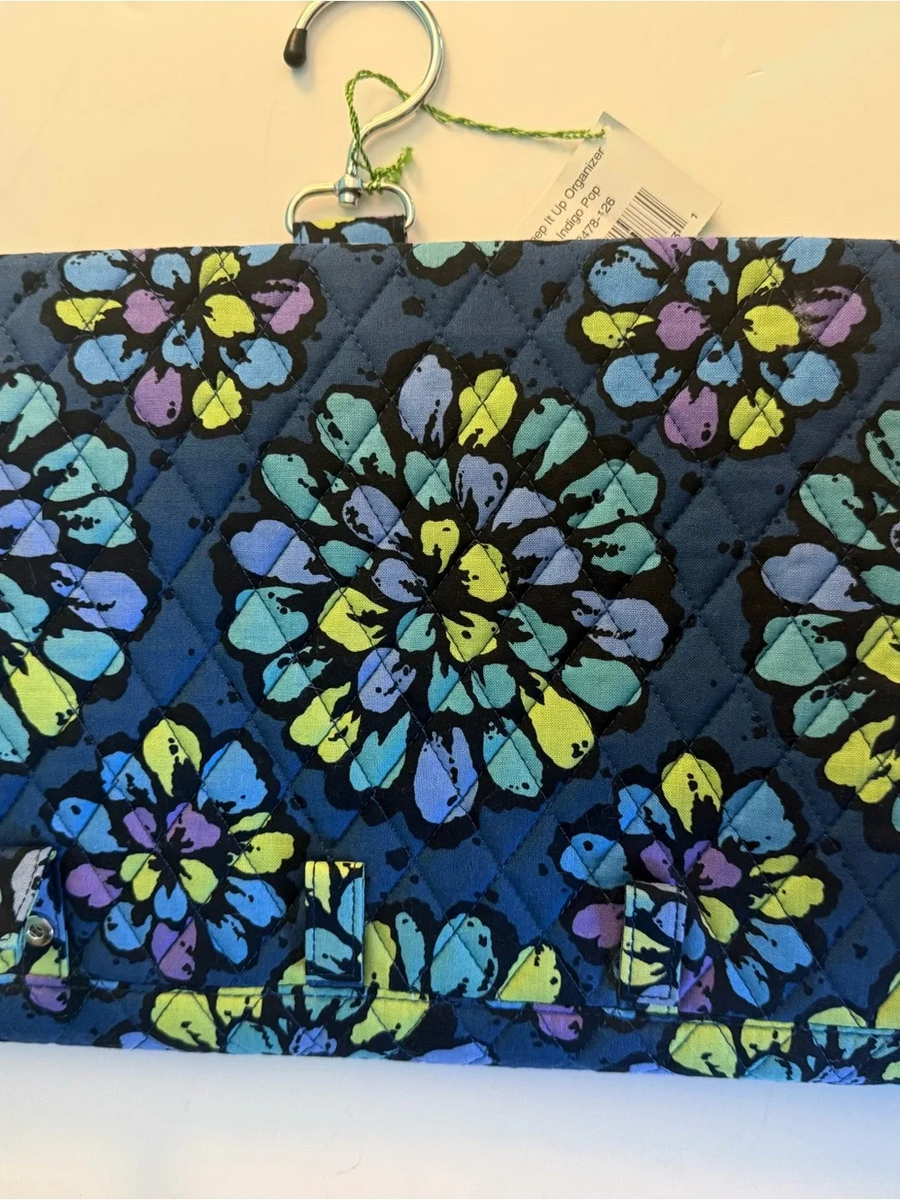 Vera Bradley Navy Floral Hanging Cosmetic Organizer NWT